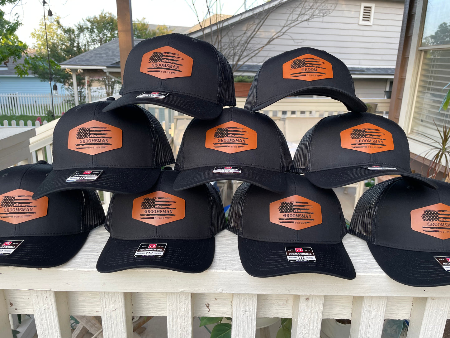 Custom Laser Engraved Hats-Message me on Facebook to discuss your order!