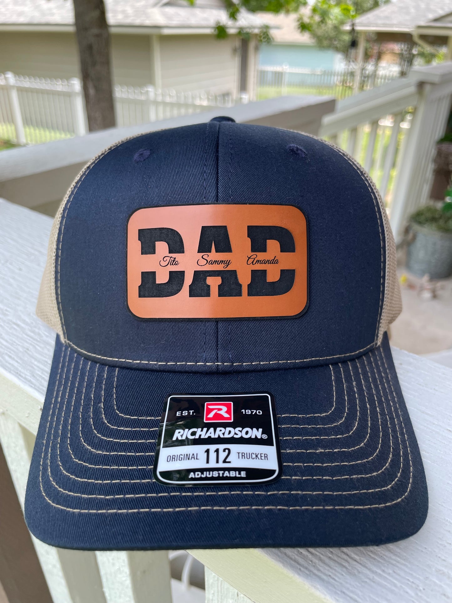 Custom Laser Engraved Hats-Message me on Facebook to discuss your order!