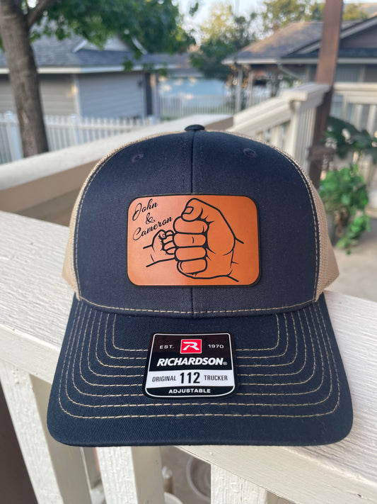 Custom Laser Engraved Hats-Message me on Facebook to discuss your order!